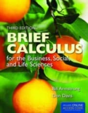 Tapa de Brief Calculas For Business Social And Life Sciences