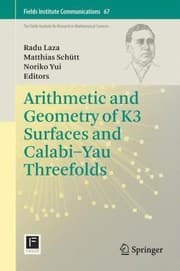 Tapa de Arithmetic And Geometry Of K3 Surfaces And Calabiyau Threefolds