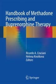 Tapa de Handbook Of Methadone Prescribing And Buprenorphine Therapy