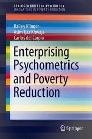 Tapa de Enterprising Psychometrics And Poverty Reduction