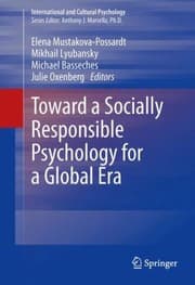 Tapa de Toward a Socially Responsible Psychology for a Global Era
            
                International and Cultural Psychology