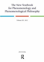 Tapa de The New Yearbook For Phenomenology And Phenomenological Philosophy Volume Xii