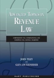 Tapa de Advanced Topics In Revenue Law Corporation Tax International And European Tax Savings Charities