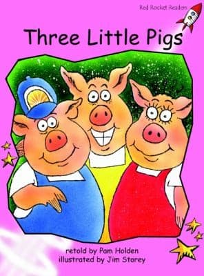 Tapa de Three Little Pigs Prereading Red Rocket Readers