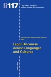 Tapa de Legal Discourse Across Languages And Cultures