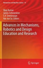 Tapa de Advances In Mechanisms Robotics And Design Education And Research