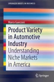 Tapa de Product Variety In Automotive Industry Understanding Niche Markets In America