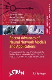 Tapa de Recent Advances Of Neural Networks Models And Applications Proceedings Of The 23rd Workshop Of The Italian Neural Networks Society Siren May 2325 Vietri Sul Mare Salerno Italy