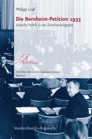 Tapa de Die Bernheimpetition 1933 Jdische Politik In Der Zwischenkriegszeit