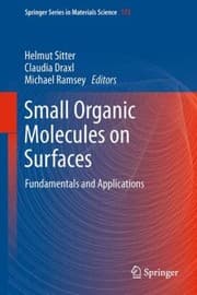 Tapa de Small Organic Molecules On Surfaces Fundamentals And Applications