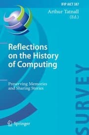 Tapa de Reflections On The History Of Computing
