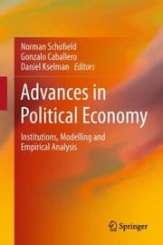 Tapa de Advances In Political Economy Institutions Modelling And Empirical