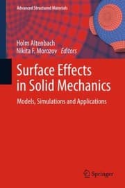 Tapa de Surface Effects In Solid Mechanics Models Simulations And Applications