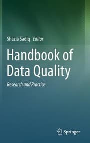 Tapa de Handbook Of Data Quality Research And Practice