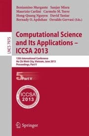 Tapa de Computational Science And Its Applicationsiccsa 2013 Part V