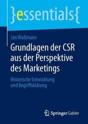 Tapa de Grundlagen Der Csr Aus Der Perspektive Des Marketings Historische Entwicklung Und Begriffsklrung