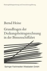 Tapa de Grundfragen Der Deckungsbeitragsrechnung in Der Binnenschiffahrt