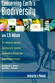 Tapa de Conserving Earth's Biodiversity