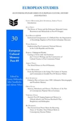 Tapa de European Cultural Memory Post89