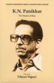 Tapa de Kn Panikkar The Theatre Of Rasa