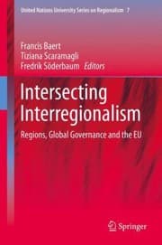 Tapa de Intersecting Interregionalism
United Nations University Series on Regionalism