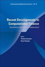 Tapa de Recent Developments In Comutational Finance Foundations Algorithms And Applications