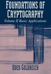 Tapa de Foundations of cryptography II : basic applications