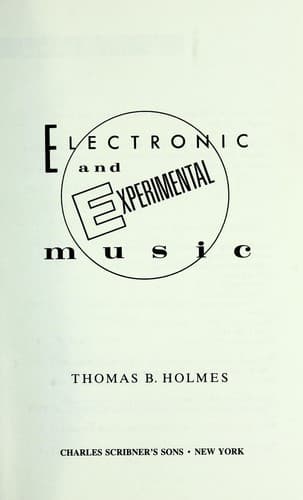 Tapa de Electronic and experimental music