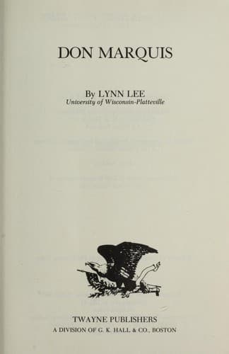 Tapa de Don Marquis