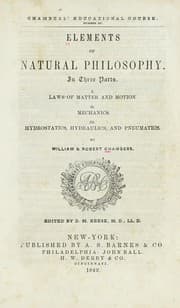 Tapa de Elements of natural philosophy
