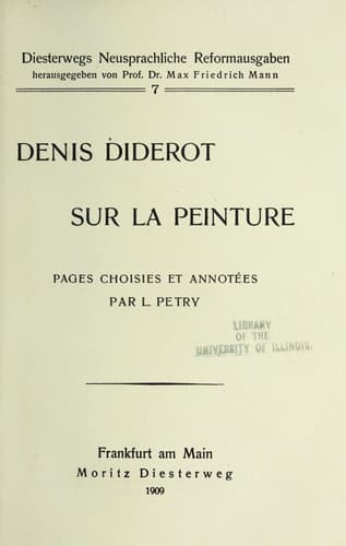 Tapa de Sur la peinture