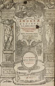 Tapa de Andreae Alciati v.c. Emblemata