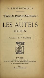 Tapa de Les autels morts