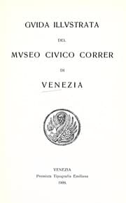 Tapa de Guida illustrata del Museo Civico Correr di Venezia