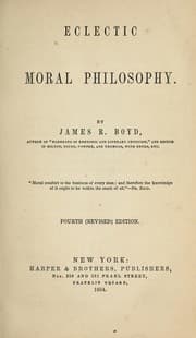 Tapa de Eclectic moral philosophy