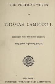 Tapa de The poetical works of Thomas Campbell