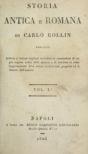 Tapa de Storia antica e romana