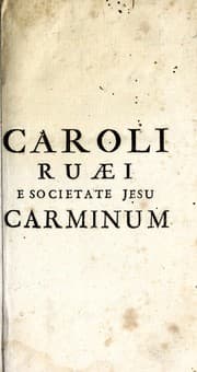 Tapa de Caroli Ruaei e Societate Jesu Carminum libri quatuor