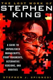 Tapa de The Lost Work Of Stephen King