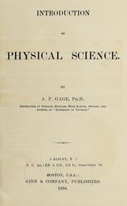 Tapa de Introduction to physical science