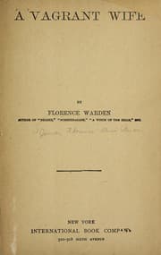 Tapa de A vagrant wife