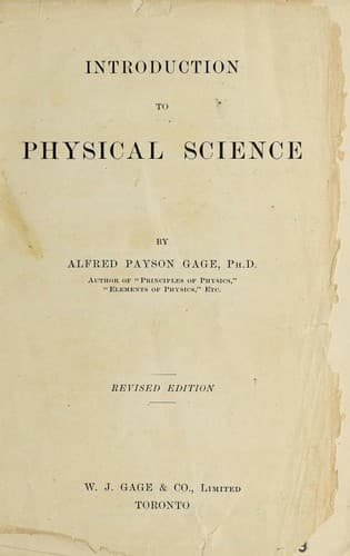 Tapa de Introduction to physical science