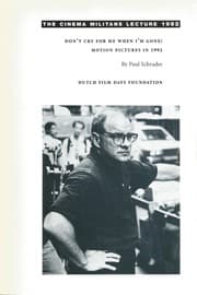 Tapa de The Cinema Militans Lecture 1992