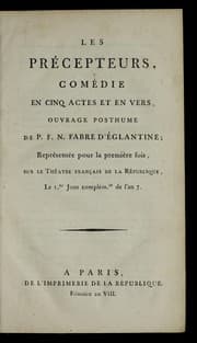 Tapa de Les pre cepteurs