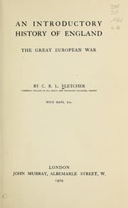 Tapa de Introductory history of England