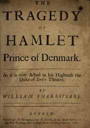 Tapa de Hamlet as it is now acted at His Highness the Duke of York's Theatre