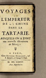 Tapa de Voyages de l'empereur de la Chine dans la Tartarie