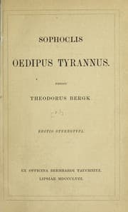 Tapa de Oedipus tyrannus