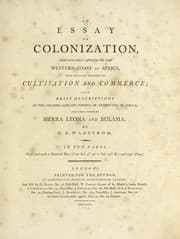 Tapa de An essay on colonization, particularly applied to the western coast of Africa ..