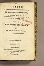 Tapa de Lettre a Son Excellence monseigneur le prince de Talleyrand Périgord